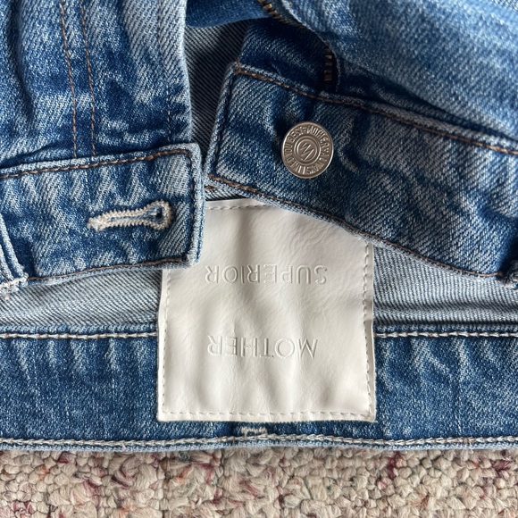 MOTHER SUPERIOR Denim The Flirt Jeans Cold Feet Wash Size 28 Distressed - Picture 14 of 14